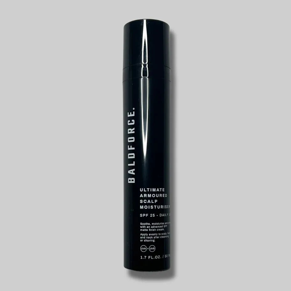 Anti-glim lotion voor de kale hoofdhuid met beschermend UV-filter